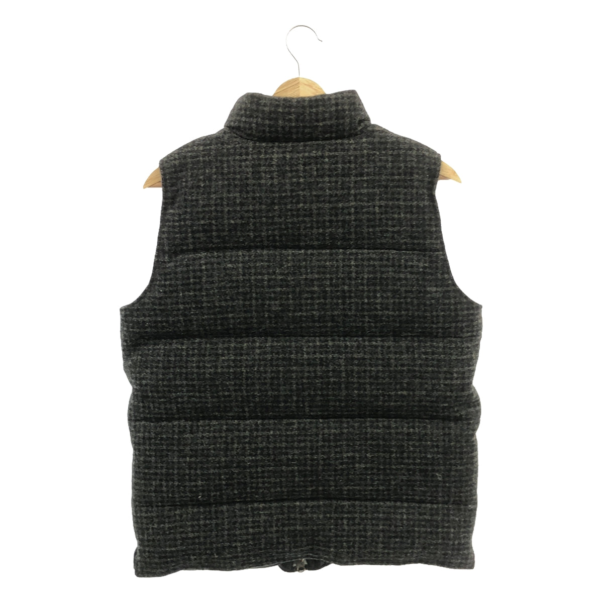 HARRISS / Harris | MOON Tweed Check Down Vest | 40 |