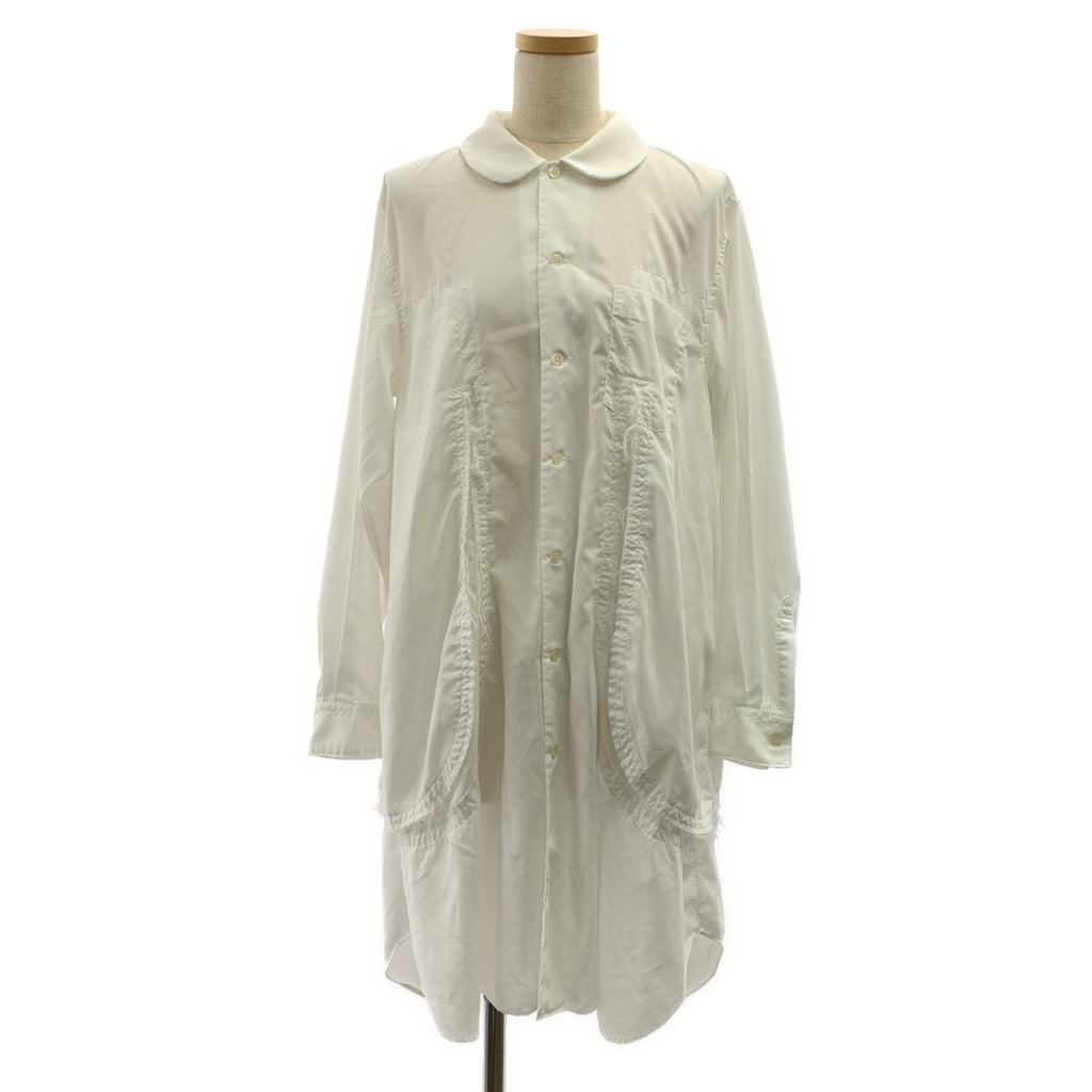 COMME des GARCONS COMME des GARCONS / コムコム | 2022SS | 変形 丸襟 オーバーシルエット シャツ ブラウス | M | レディース