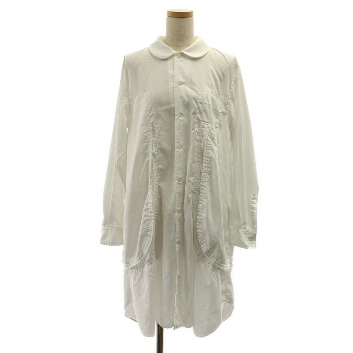 COMME des GARCONS COMME des GARCONS / コムコム | 2022SS | 変形 丸襟 オーバーシルエット シャツ ブラウス | M | レディース