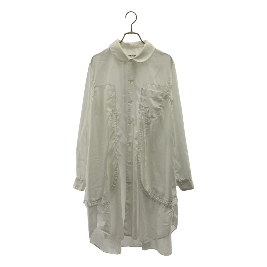 COMME des GARCONS COMME des GARCONS / コムコム | 2022SS | 変形 丸襟 オーバーシルエット シャツ ブラウス | M | レディース