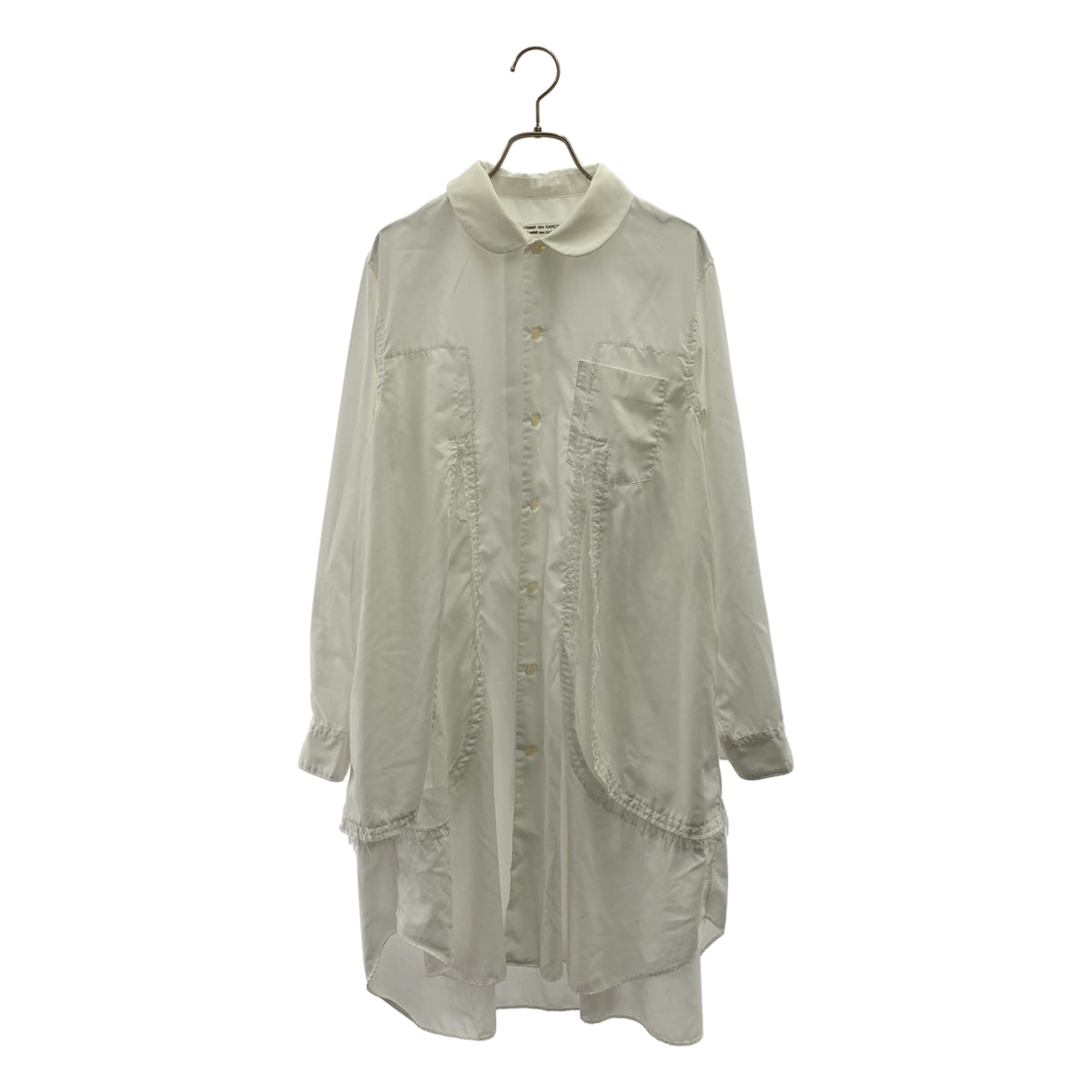 COMME des GARCONS COMME des GARCONS / コムコム | 2022SS | 変形 丸襟 オーバーシルエット シャツ ブラウス | M | レディース