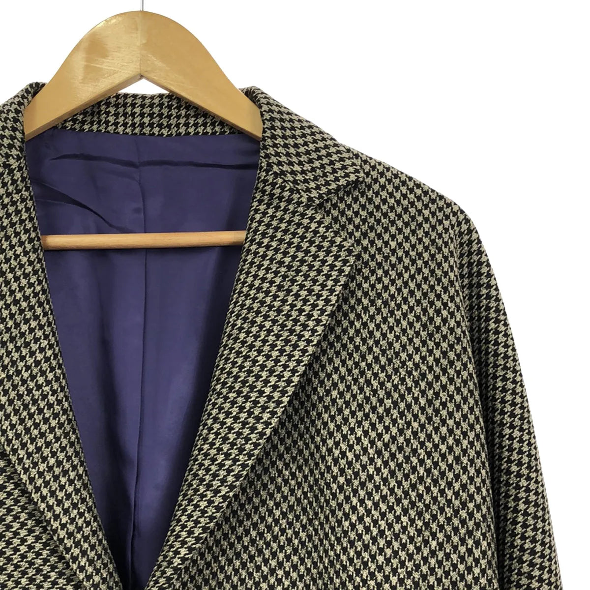 【미품】 Needles / 니들스 | 2023AW | 셋업 MILES JACKET POLY HOUNDSTOOTH / TUCKED S/T TROUSER 치조 격자 무늬 테일러드 재킷 / 슬랙스 | XS | 회색 | 남성