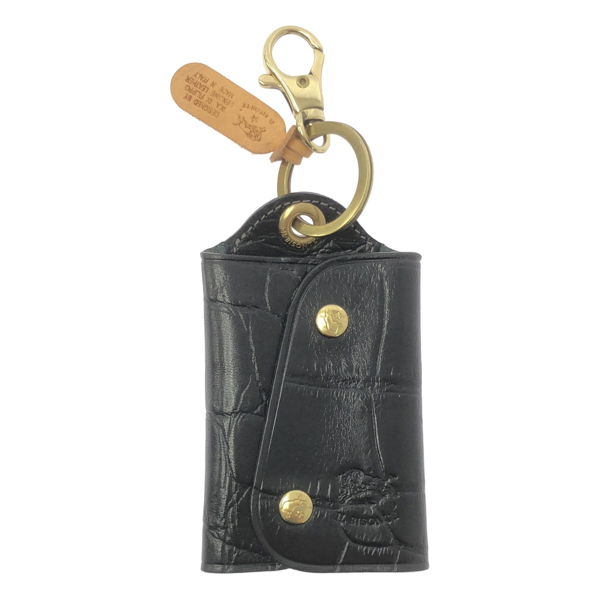 IL BISONTE / 일비존테 | 악어형 푸시 키링 / 키 케이스 / 스마트 키용 |