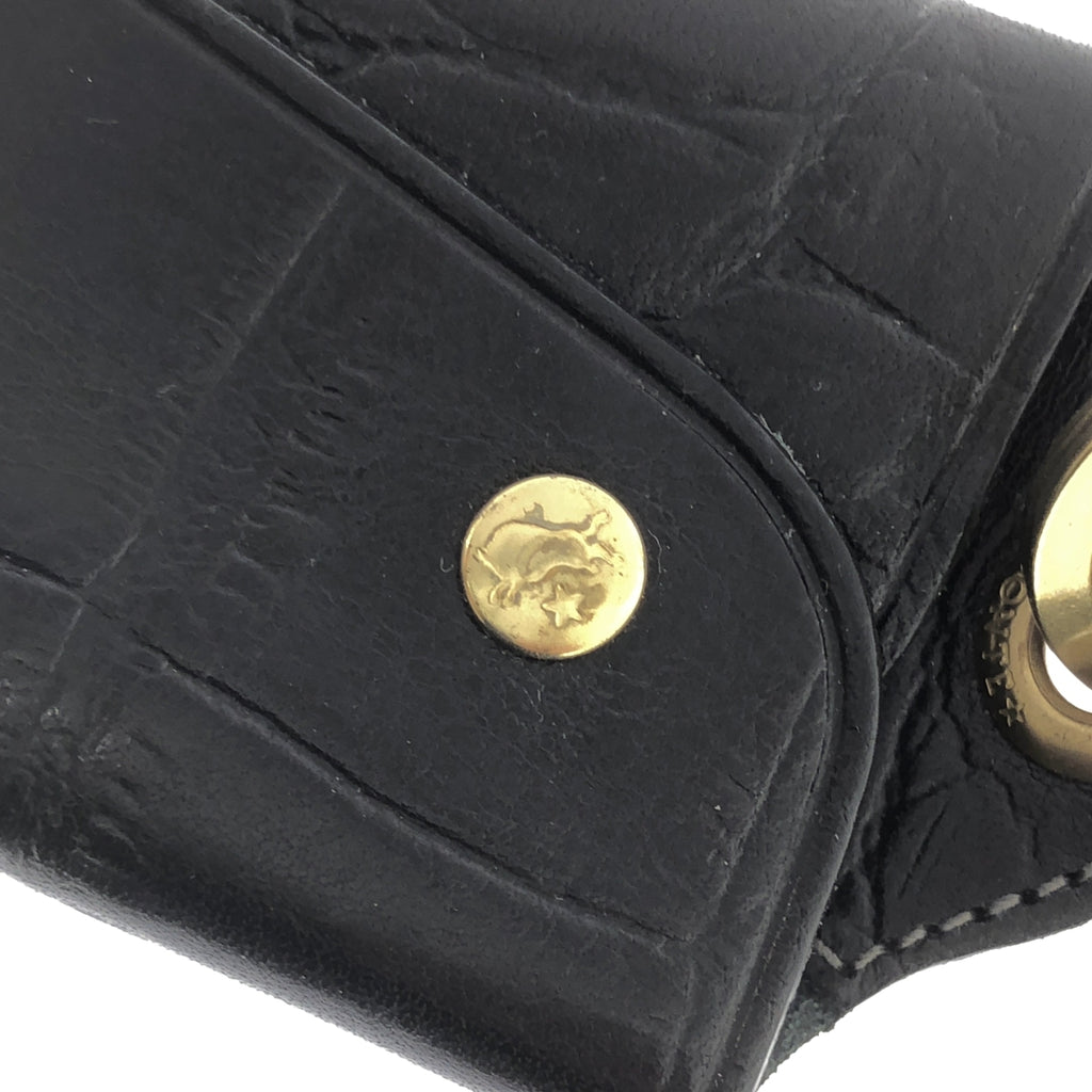 IL BISONTE | 鱷魚壓紋鑰匙圈/鑰匙包/適用於智慧鑰匙 |