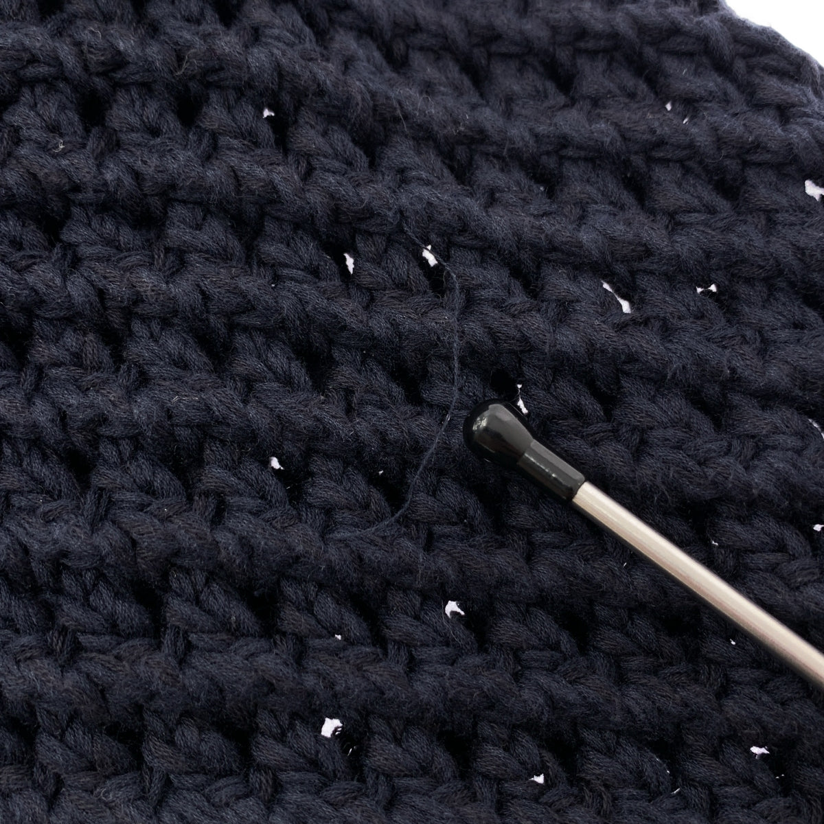 Cristaseya | 棉質低針距圓領毛衣 | S碼 | 海軍藍 | 男款