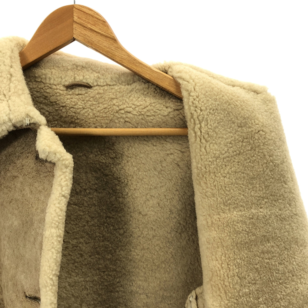 JIL SANDER / ジルサンダー | ボア ムートン ジャケット | 40 | ベージュ | レディース