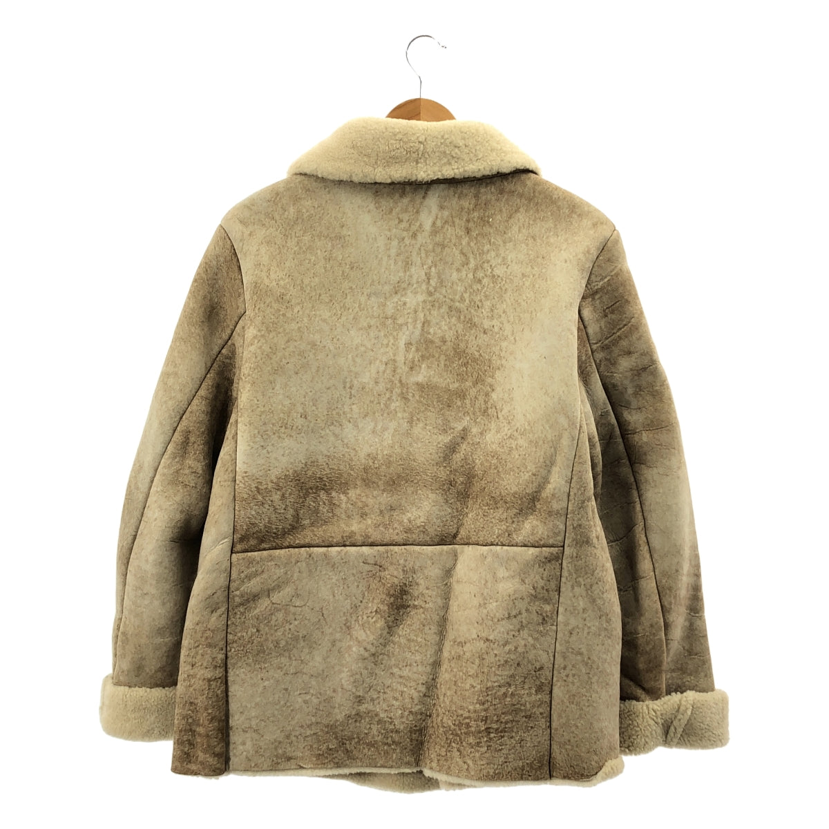 JIL SANDER / ジルサンダー | ボア ムートン ジャケット | 40 | ベージュ | レディース