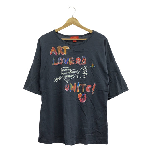 VIVIENNE WESTWOOD RED LABEL / 비비안 웨스트우드 레드 라벨 | 오브 자수 로고 티셔츠 컷소우 | M | 여성