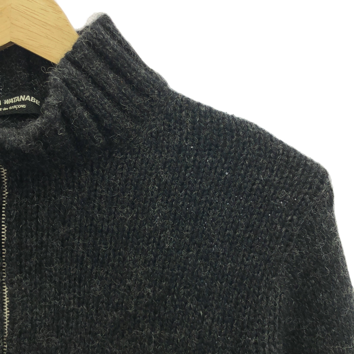 JUNYA WATANABE COMME des GARCONS / Junya Watanabe | Wool driver's knit | Charcoal gray | Women's