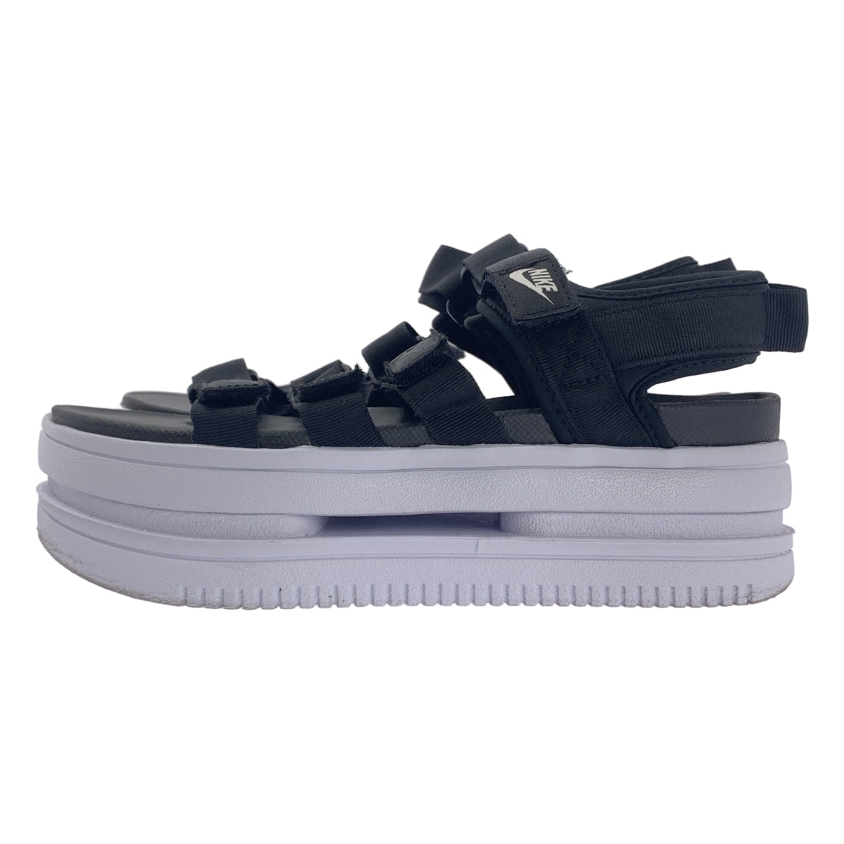 【美品】  NIKE / ナイキ | ICON CLASSIC / DH0223-001アイコン クラシック スニーカー サンダル | 24 | ブラック/ホワイト | レディース