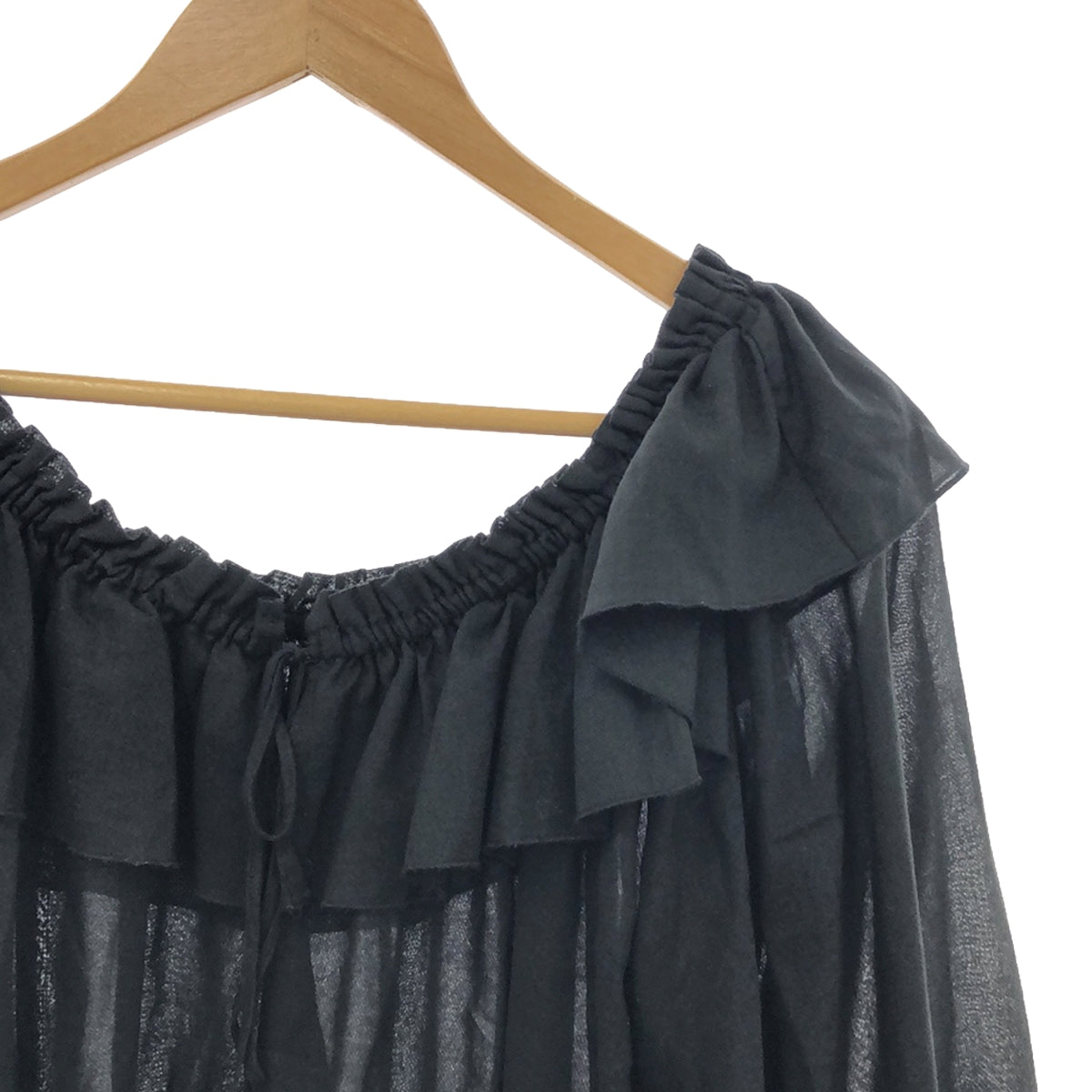 Spick and Span | 2021SS | Ruffle collar blouse | F | Black | Women's