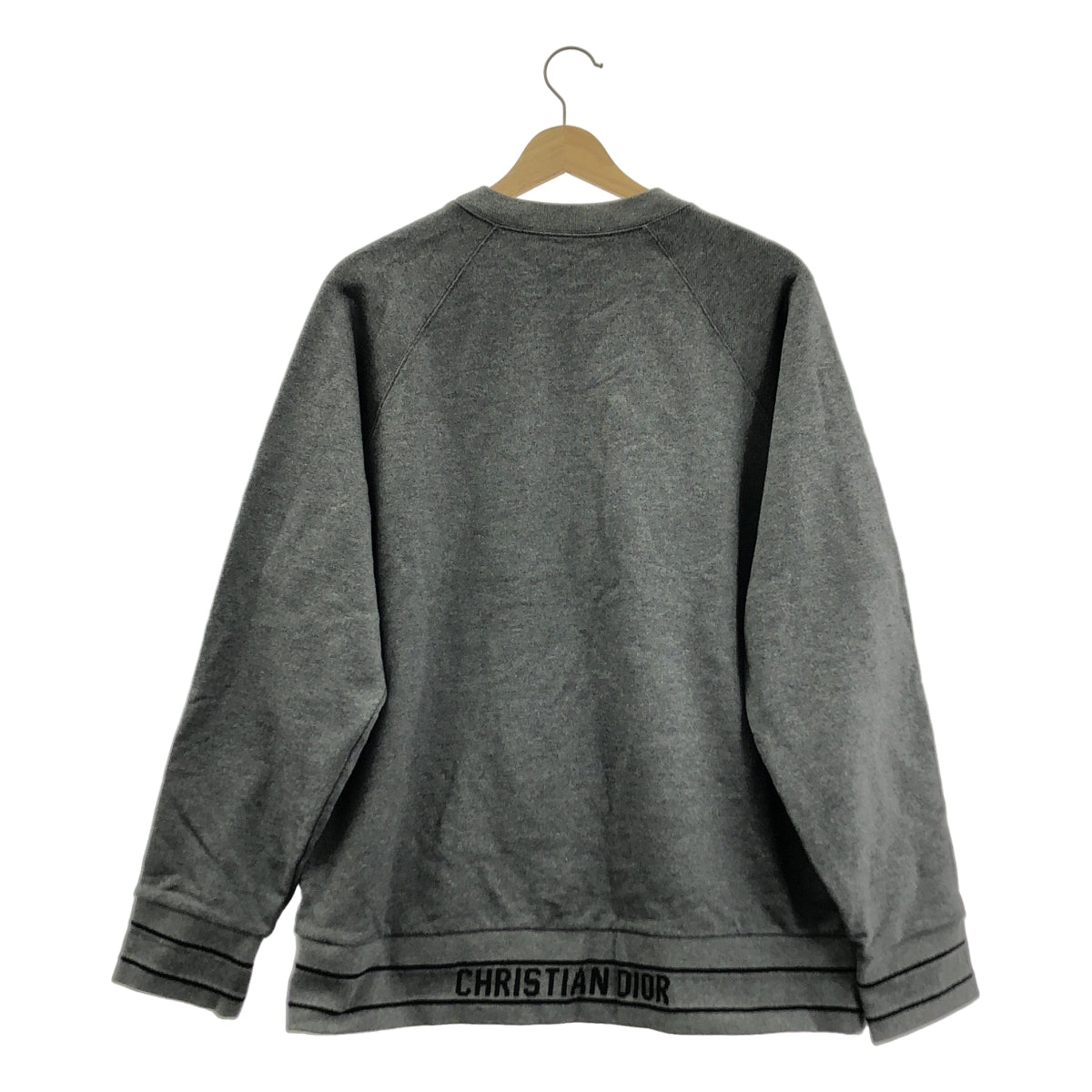 Christian Dior / クリスチャンディオール | アムールグラフィティ ハート刺しゅう クルーネック プルオーバースウェット | 42 |