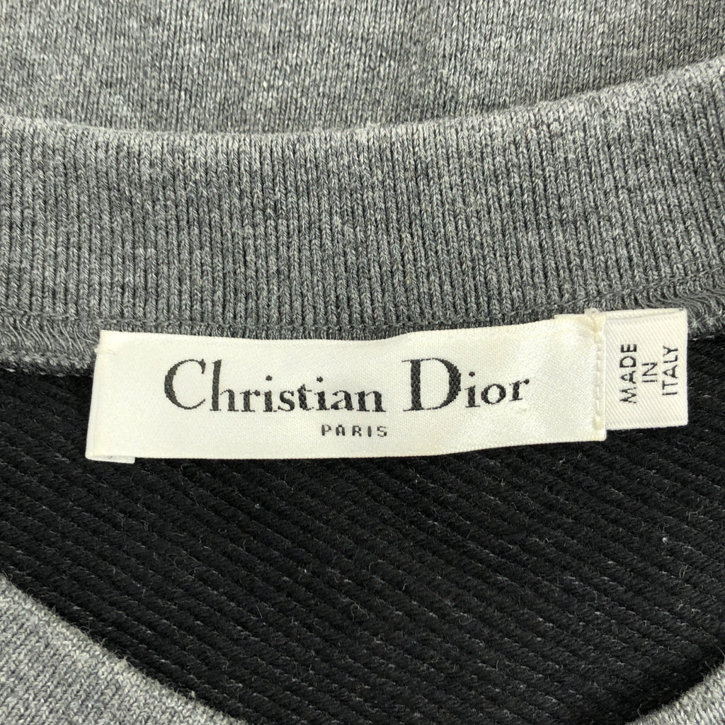 Christian Dior / クリスチャンディオール | アムールグラフィティ ハート刺しゅう クルーネック プルオーバースウェット | 42 |