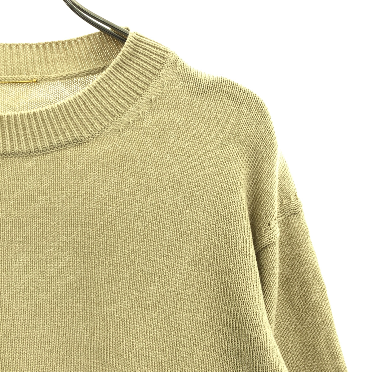 L'Appartement / 아파르트몬 | 2022SS | Short sleeve summer knit 린넨 코튼 반팔 니트 | F | 여성