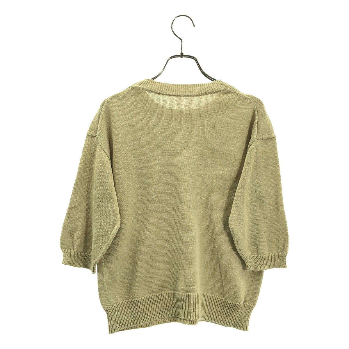 L'Appartement / 아파르트몬 | 2022SS | Short sleeve summer knit 린넨 코튼 반팔 니트 | F | 여성