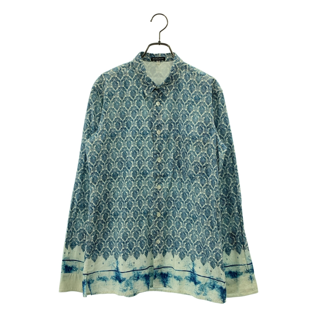 ANN DEMEULEMEESTER / アンドゥムルメステール | コットン プリント 総柄 シャツ | XS | メンズ
