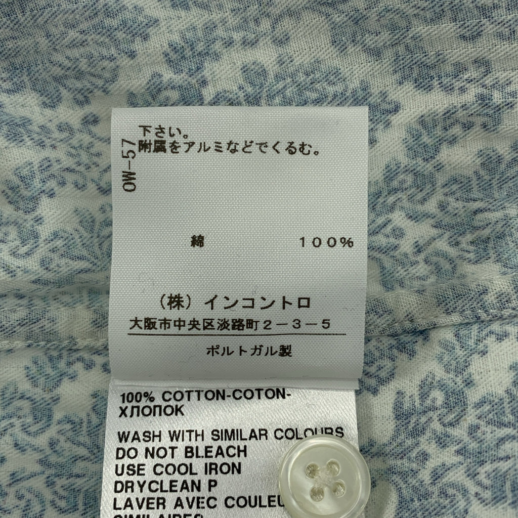 ANN DEMEULEMEESTER / アンドゥムルメステール | コットン プリント 総柄 シャツ | XS | メンズ