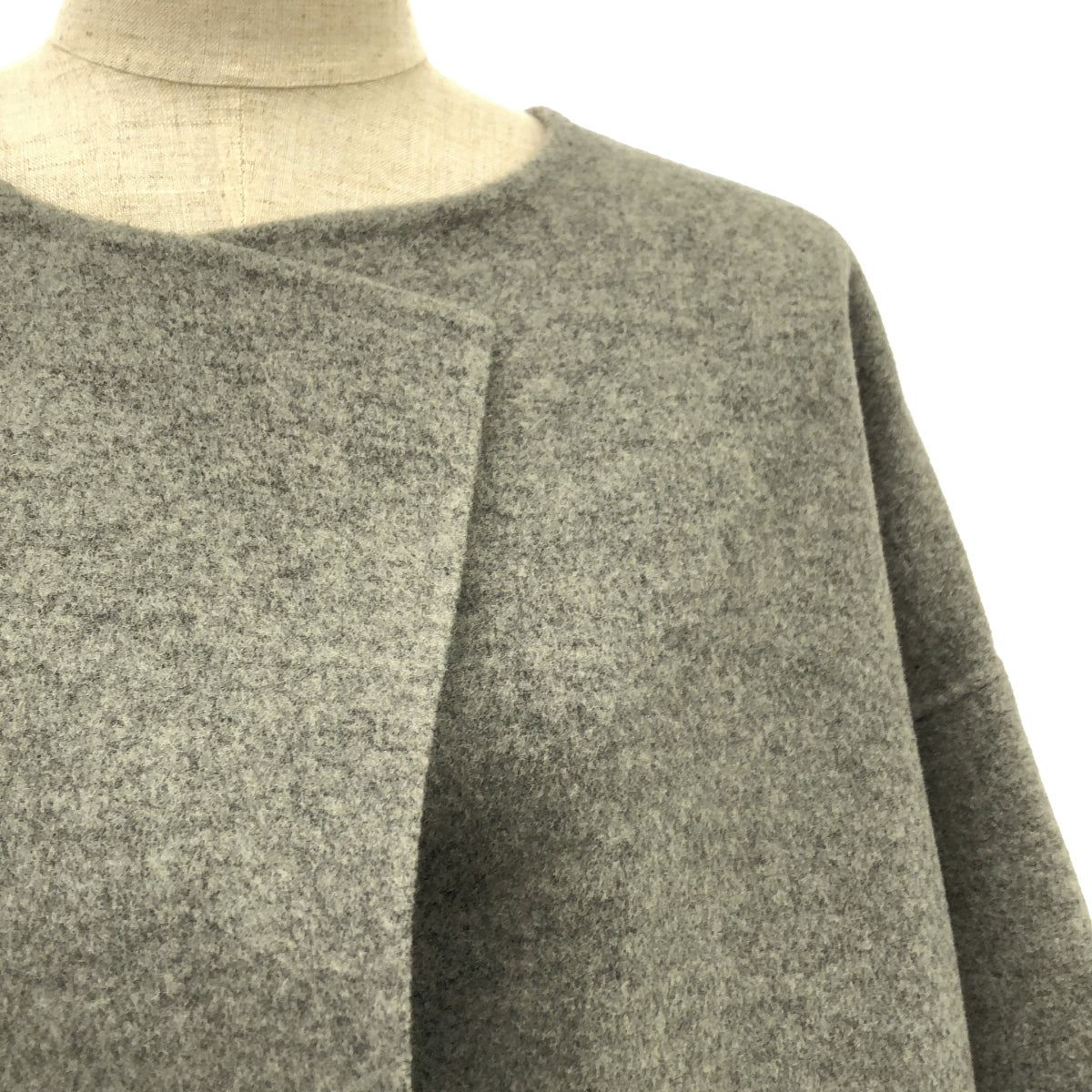 AP STUDIO | SCENTOF Wool Cashmere Basic Coat | Light Gray | Women's