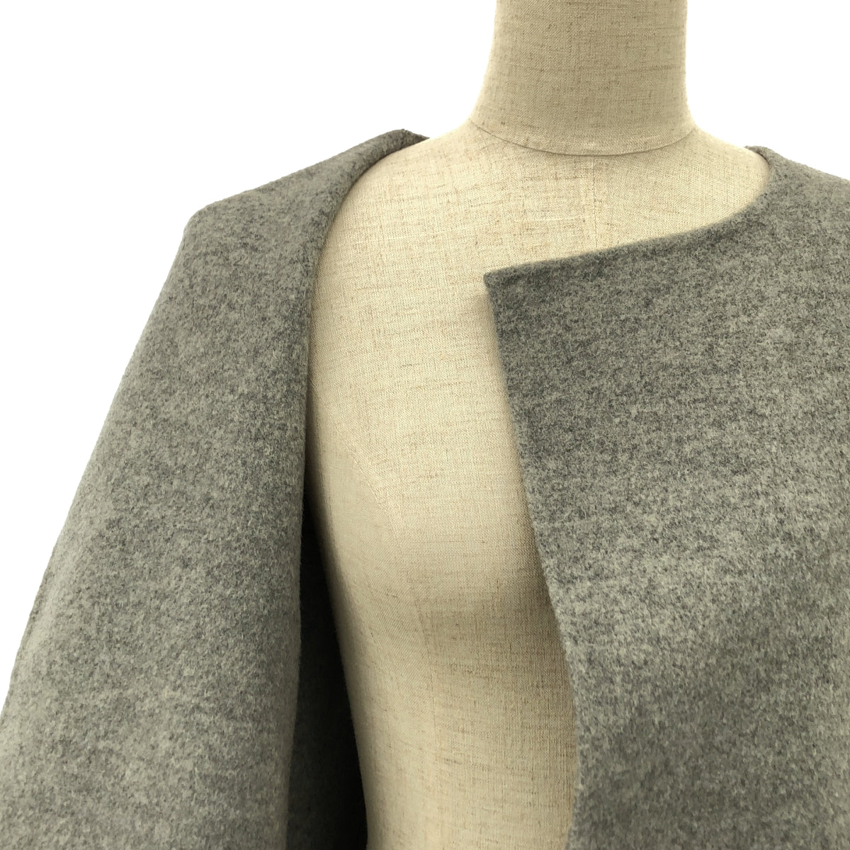 AP STUDIO | SCENTOF Wool Cashmere Basic Coat | Light Gray | Women's