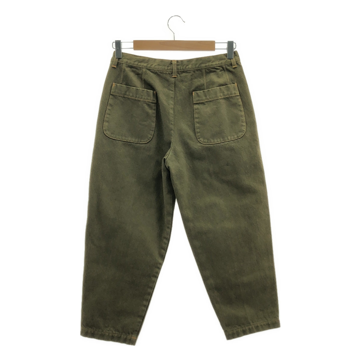 tricot COMME des GARCONS | 2011秋冬 | 成品染色兩折錐形褲 | S | 橄欖綠 | 女款