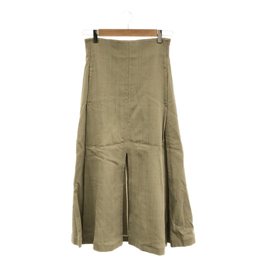 INSCRIRE | Back zip slit long skirt | 38 | Beige | Women's