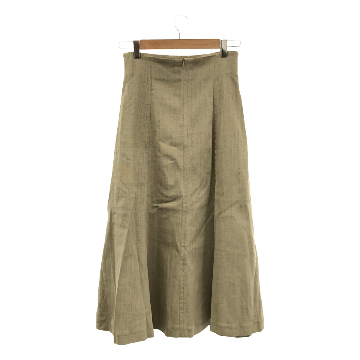 INSCRIRE | Back zip slit long skirt | 38 | Beige | Women's