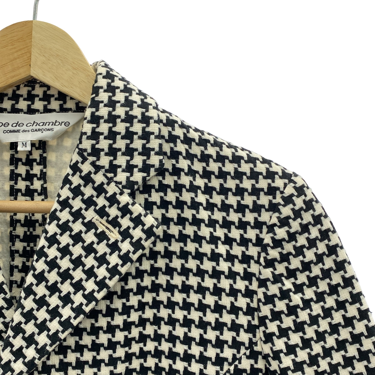 COMME des GARÇONS 睡袍 | COMME des GARÇONS 2004 春夏 |千鳥格棉質鏤空外套| SHOPBOP尺寸 M |女性的