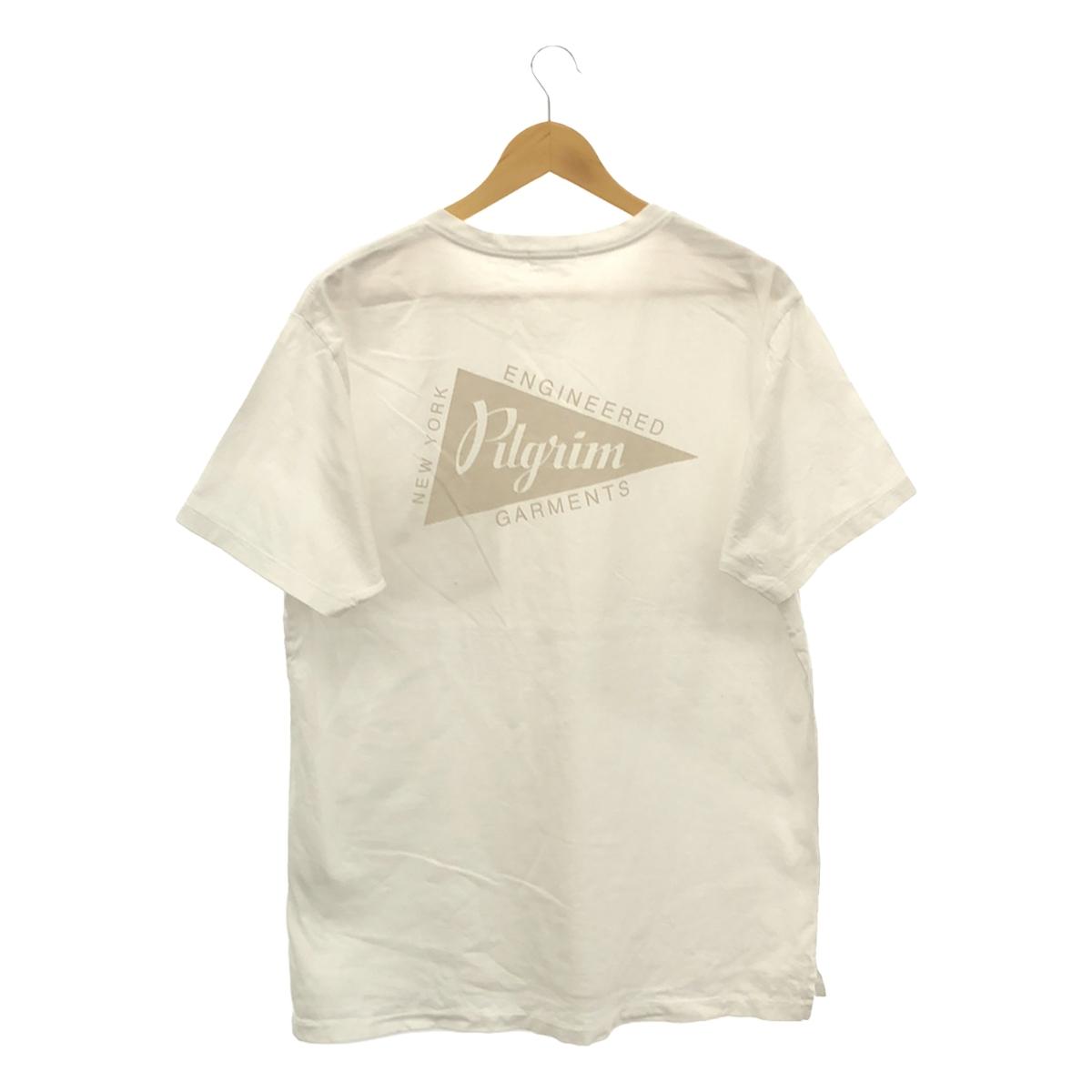 Engineered Garments / エンジニアドガーメンツ | × Pilgrim ピルグリムコラボ ロゴプリント ポケットTシャツ – KLD