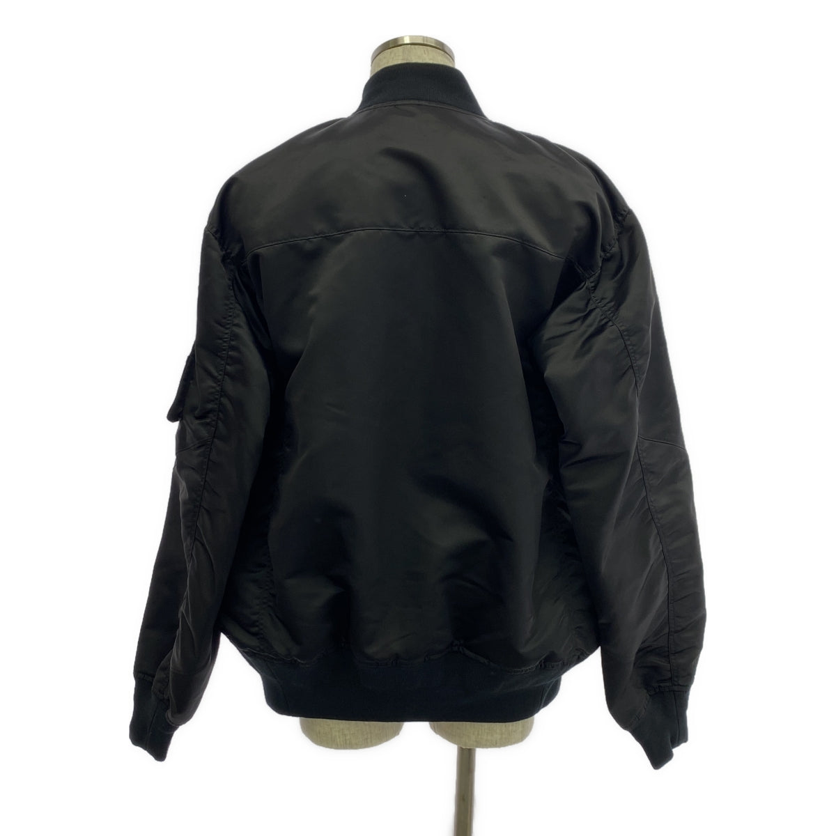【미품】 sacai / 사카이 | 2023AW | Nylon Twill Blouson / MA-1 로고 폭격기 재킷 블루존 | 3 | 블랙 | 남성