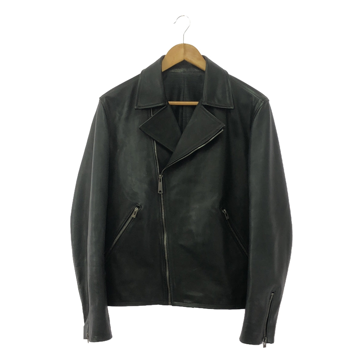 ANSNAM / 안수남 | Modelist Leather riders jacket / 모델리스트 가죽 재킷 / 총 안감 | 02 | 남성