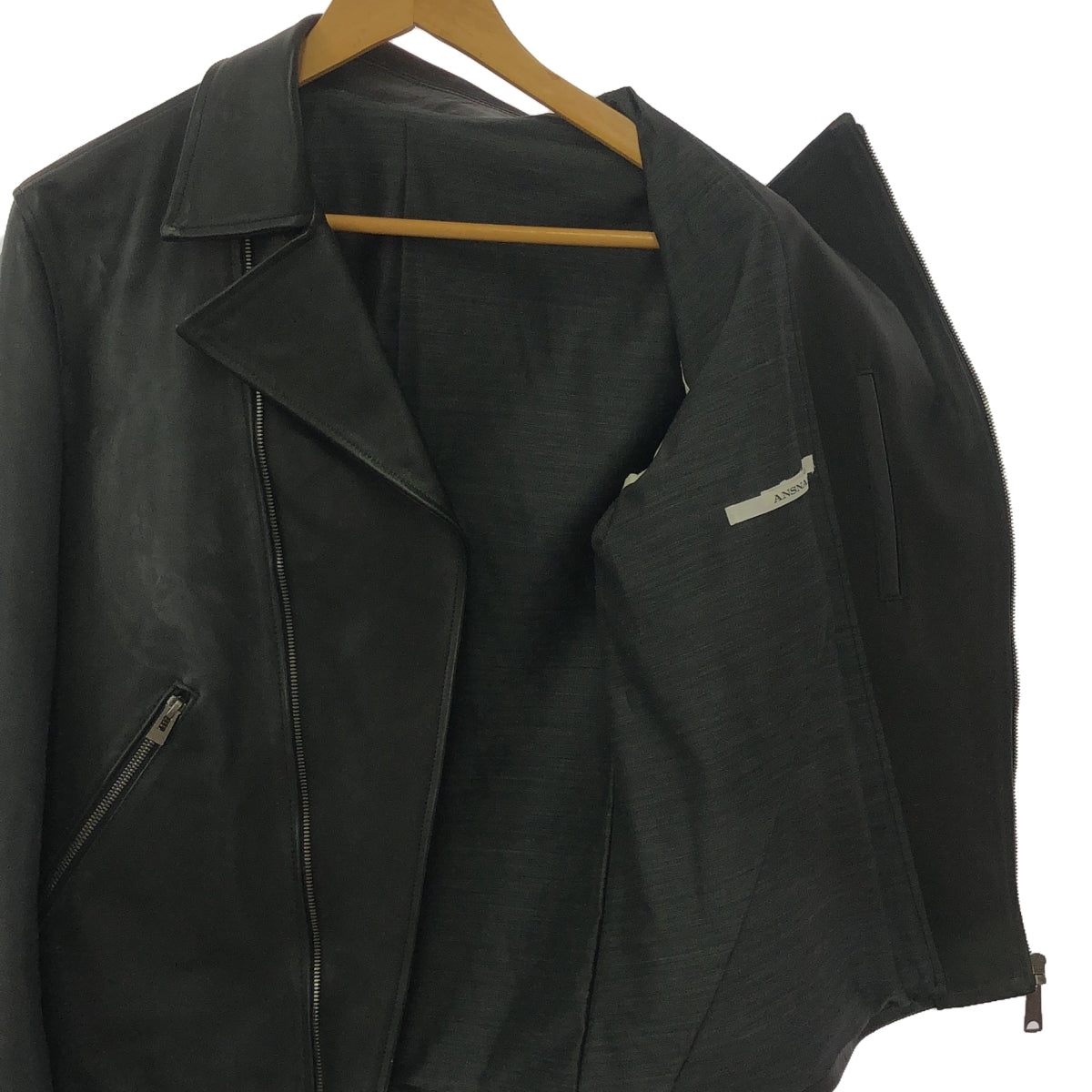 ANSNAM / Ansnam | Modelist Leather riders jacket / Fully lined | 02 | Men's