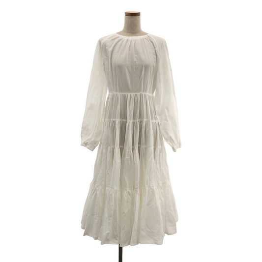 foufou / フーフー | 【THE DRESS #29】 raglan sleeves tiered dress ラグランスリーブティアードワンピース | 0 | レディース