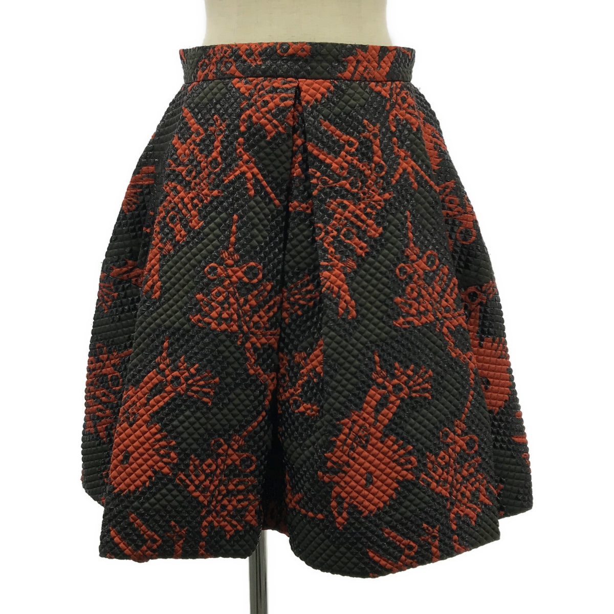 KENZO | Textured Print Skirt | Size 38 | Multicolor | Women's