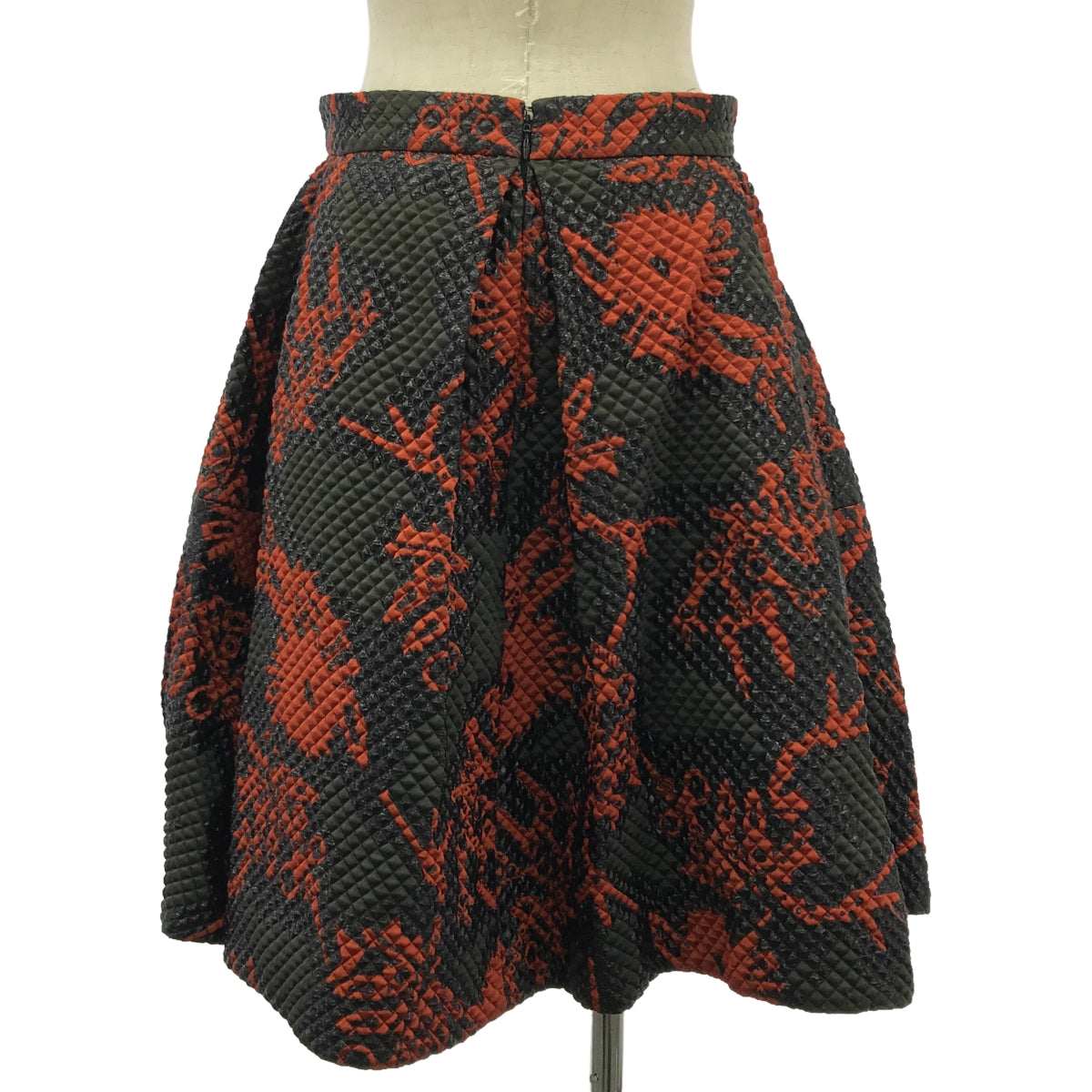 KENZO | Textured Print Skirt | Size 38 | Multicolor | Women's