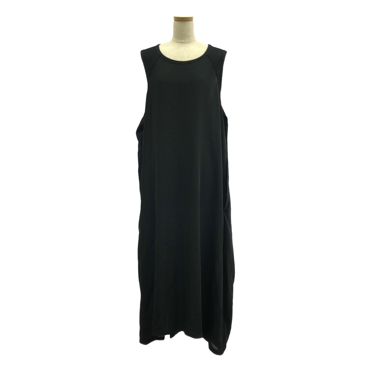 Y's / Y's 山本耀司 |羊毛混紡無袖連身裙 |黑色 |女性的