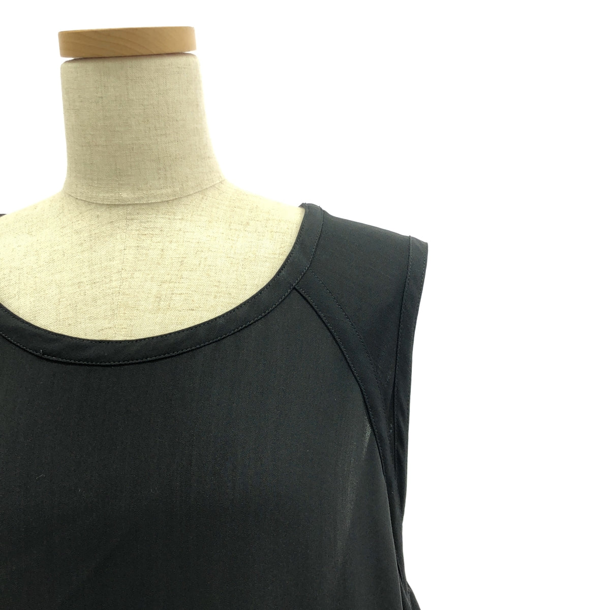 Y's / Y's 山本耀司 |羊毛混紡無袖連身裙 |黑色 |女性的