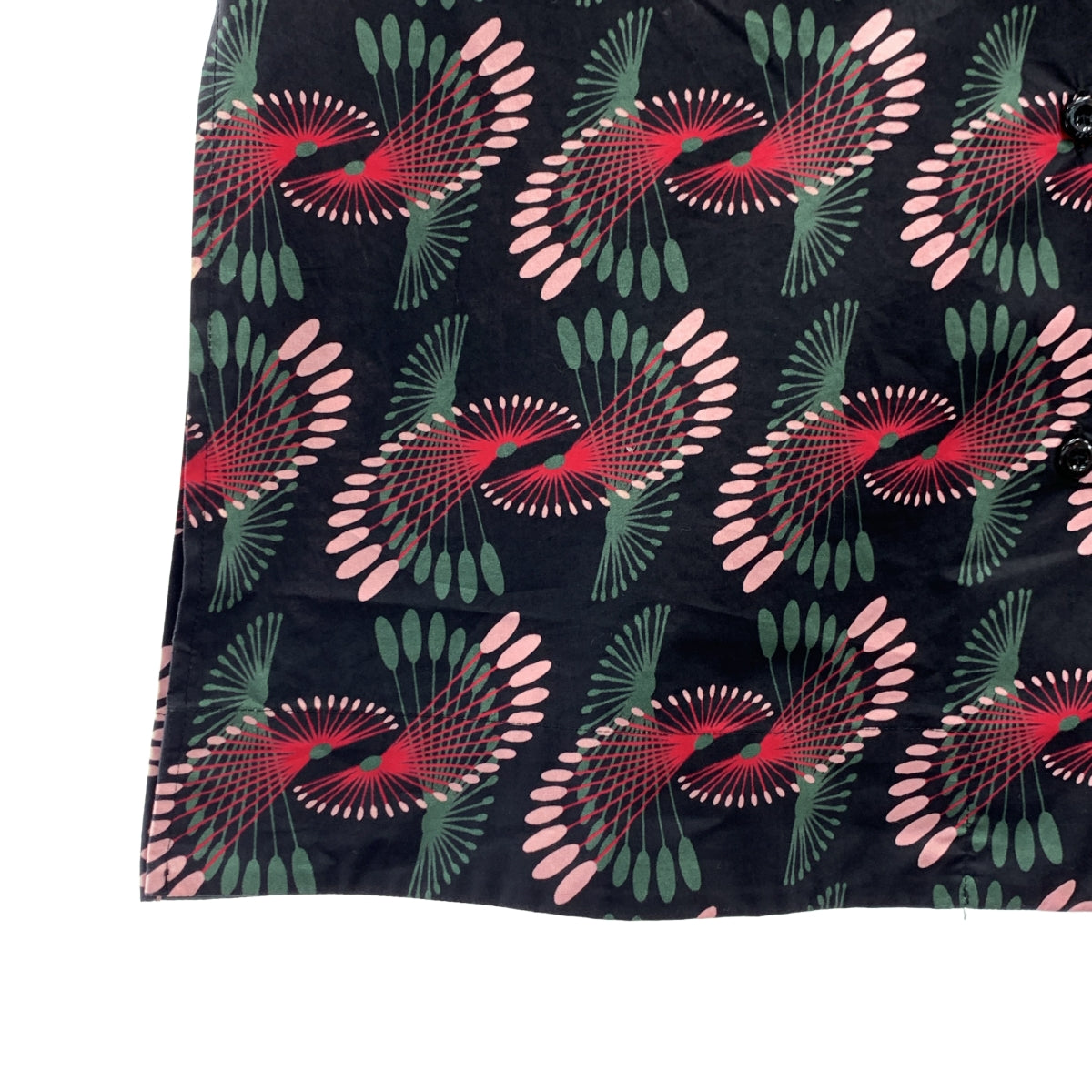 FENDI / フェンディ | コットン 総柄 プリント オープンカラー シャツ | 36 | レディース