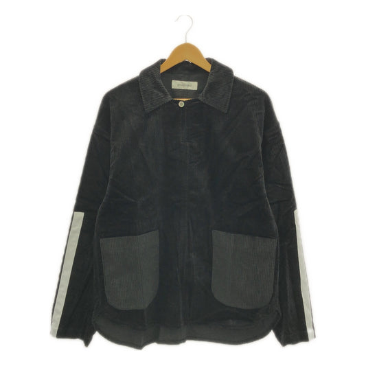 [New] prasthana / prasthana | passive cord P/O jacket | M | Black | Men's