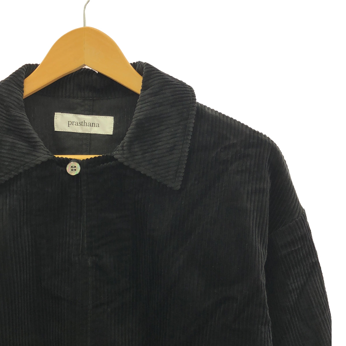 [New] prasthana / prasthana | passive cord P/O jacket | M | Black | Men's