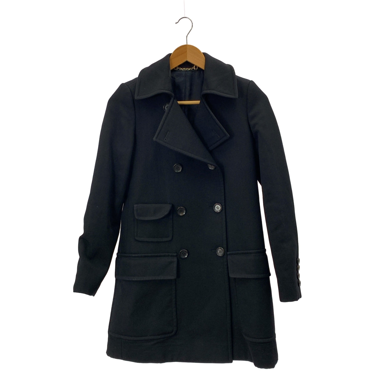 GUCCI / グッチ | ウール シルク ロングピーコート | 38 | レディース