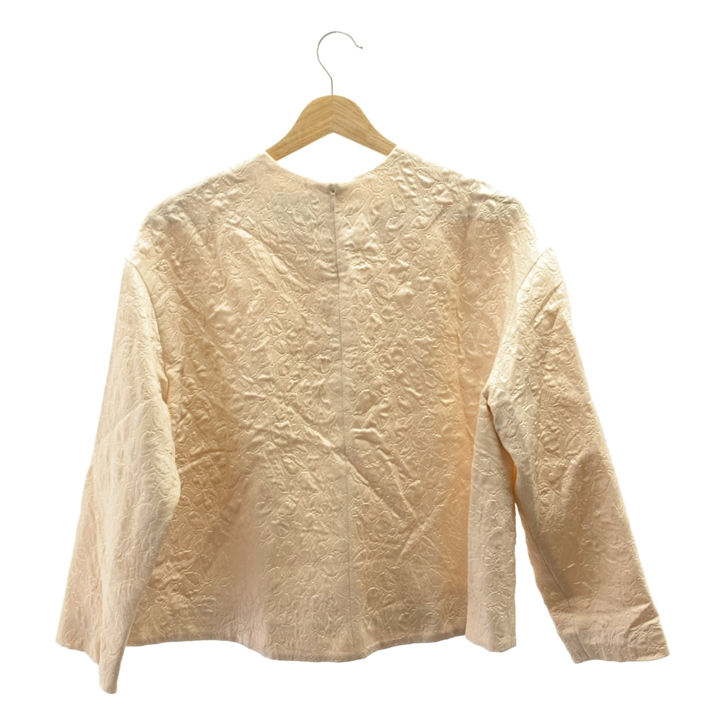 UNITED ARROWS / ユナイテッドアローズ | フラワージャガード ブラウス / 裏地付き | F | ベージュ | レディース