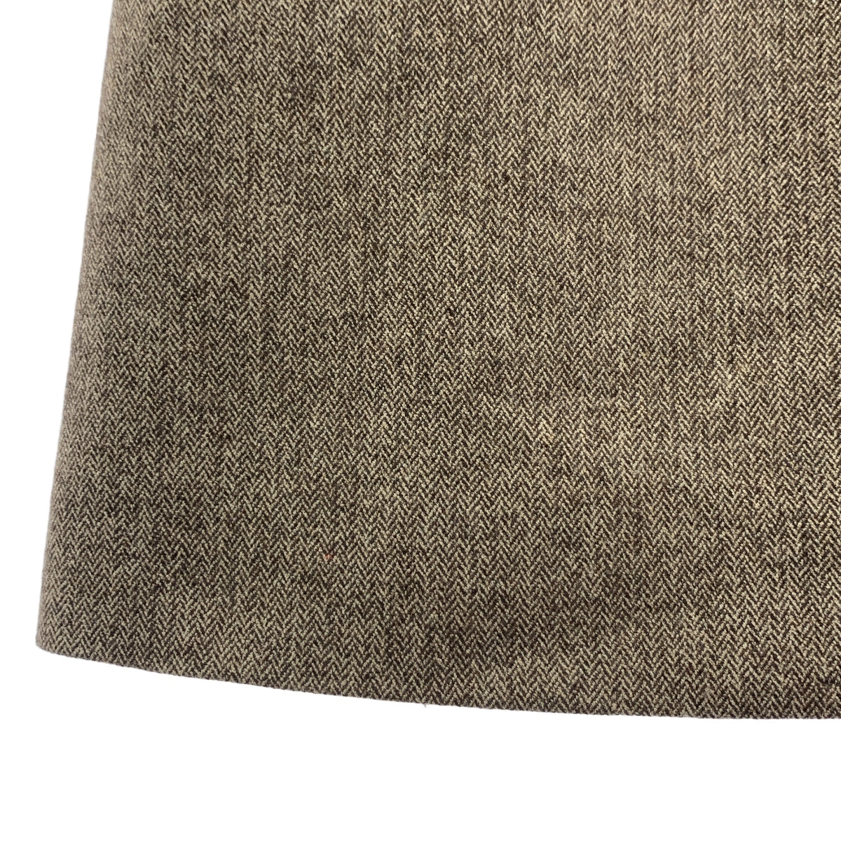 【新品】  AEWEN MATOPH / イウエンマトフ | ヘリンボーン ツイード ショートスリーブ チュニック | F | ブラウン系 | レディース