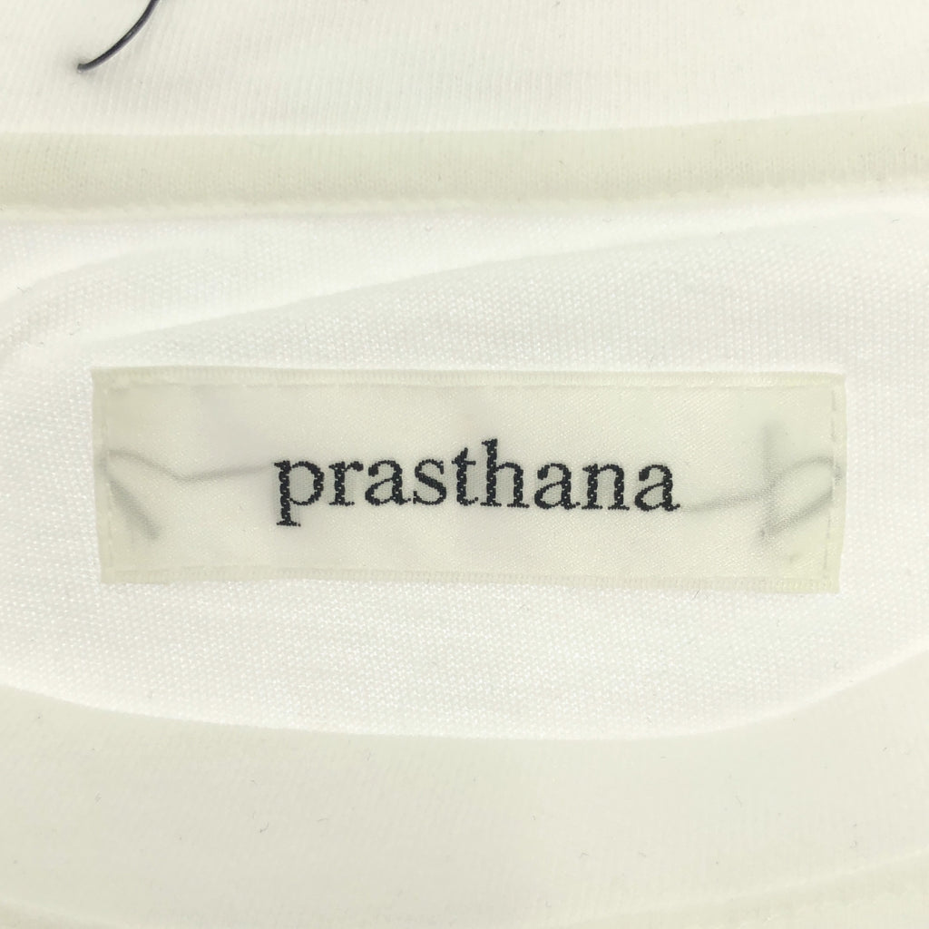 【신품】 prasthana / 프라스타나 | pitch shifter S / ST 셔츠 | F | 화이트 | 남성