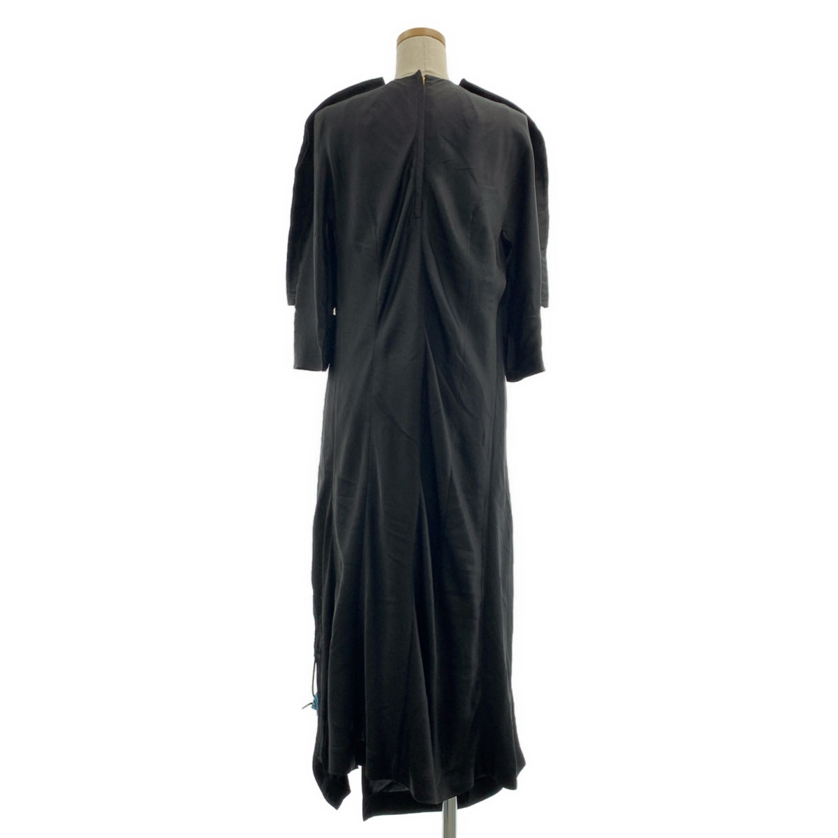 TOGA PULLA / トーガプルラ | ACETATE SATIN DRESS / ドローストリング ギャザー ワンピース | 36 | レディース
