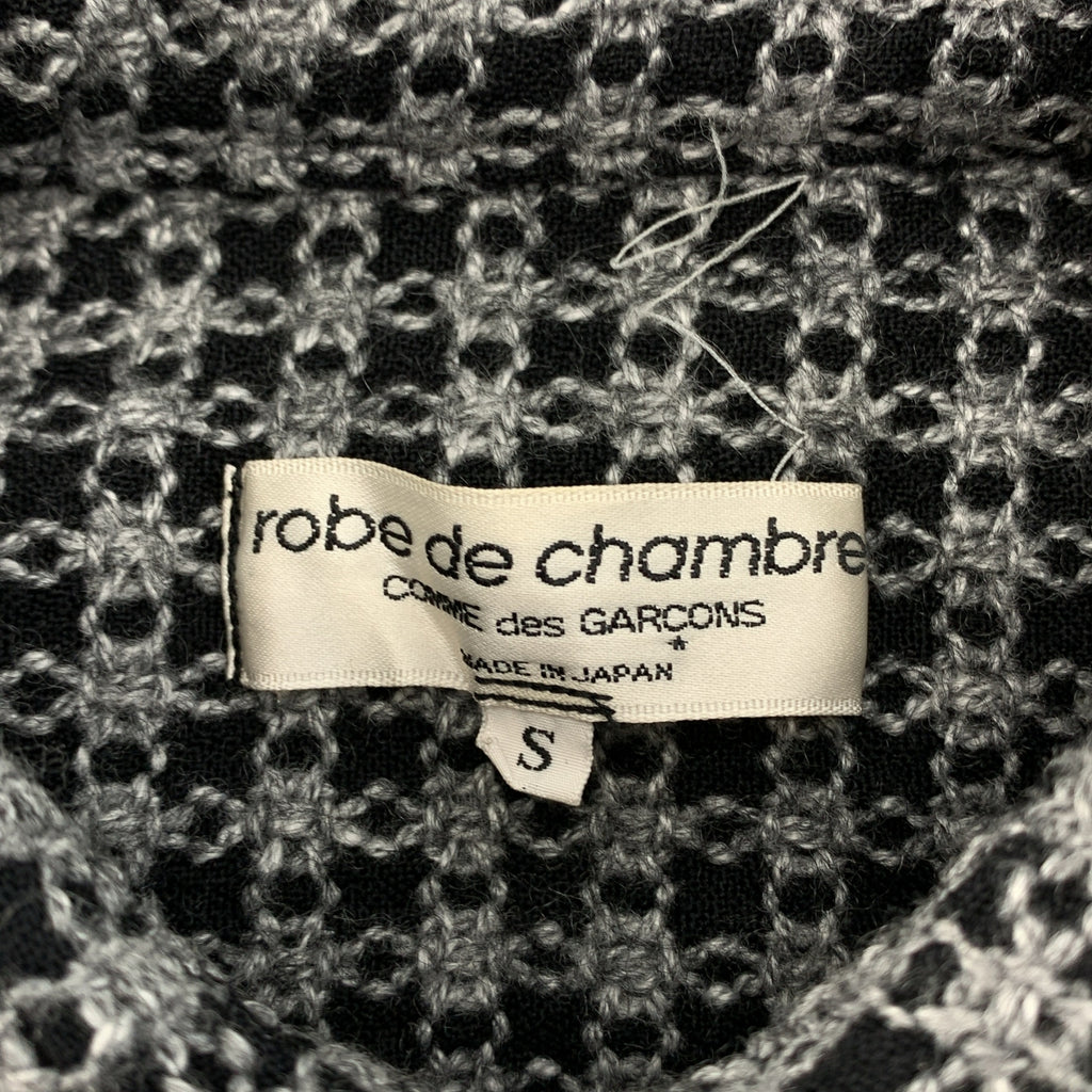 robe de chambre COMME des GARCONS / ローブドシャンブルコムデギャルソン | 2003AW | ウール ジャガード シャツ | S | レディース