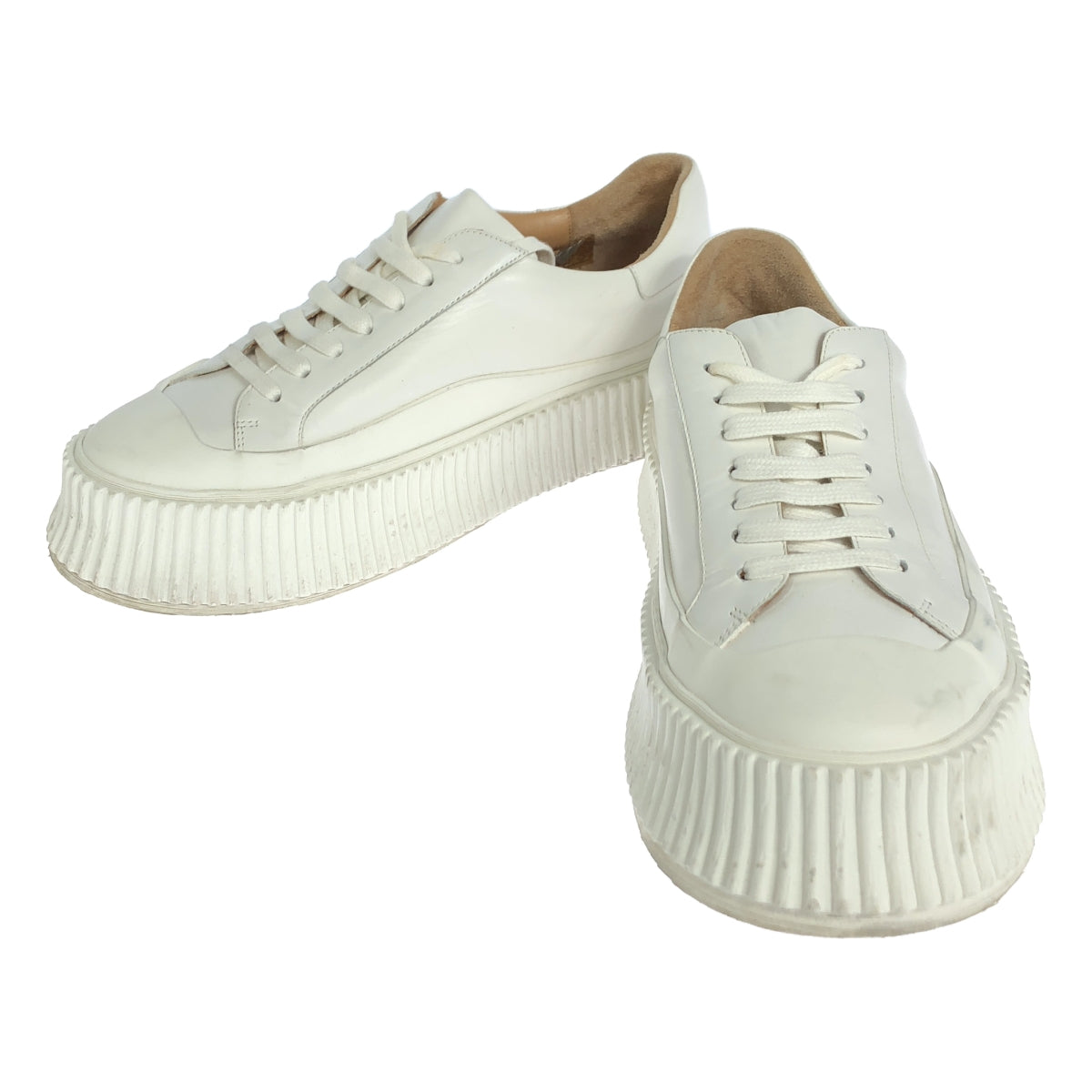 JIL SANDER | Leather platform sneakers | 39 | Men's