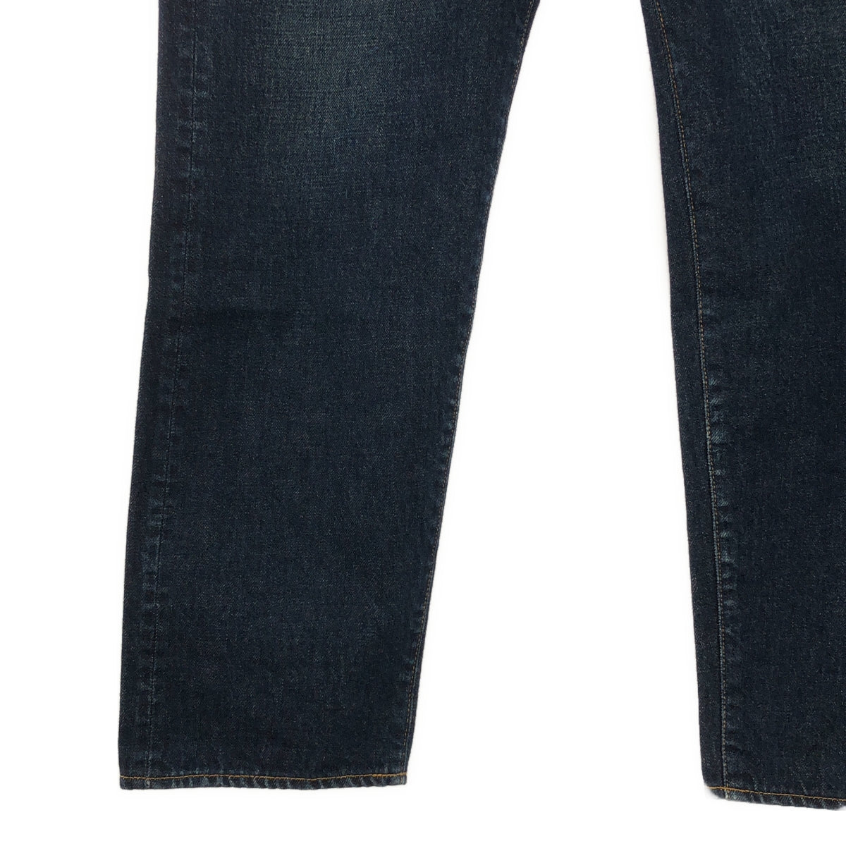 A.PRESSE / アプレッセ | 2022AW | Washed Denim Pants / セルビッチ 濃紺 デニムパンツ | 34/30 | メンズ