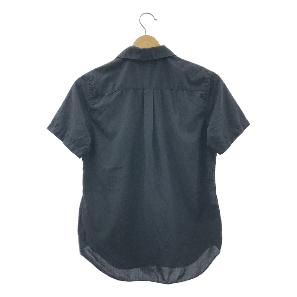 COMME des GARCONS | AD2019 | 圓領聚酯襯衫，短袖 | XS 碼 | 海軍藍 | 女款