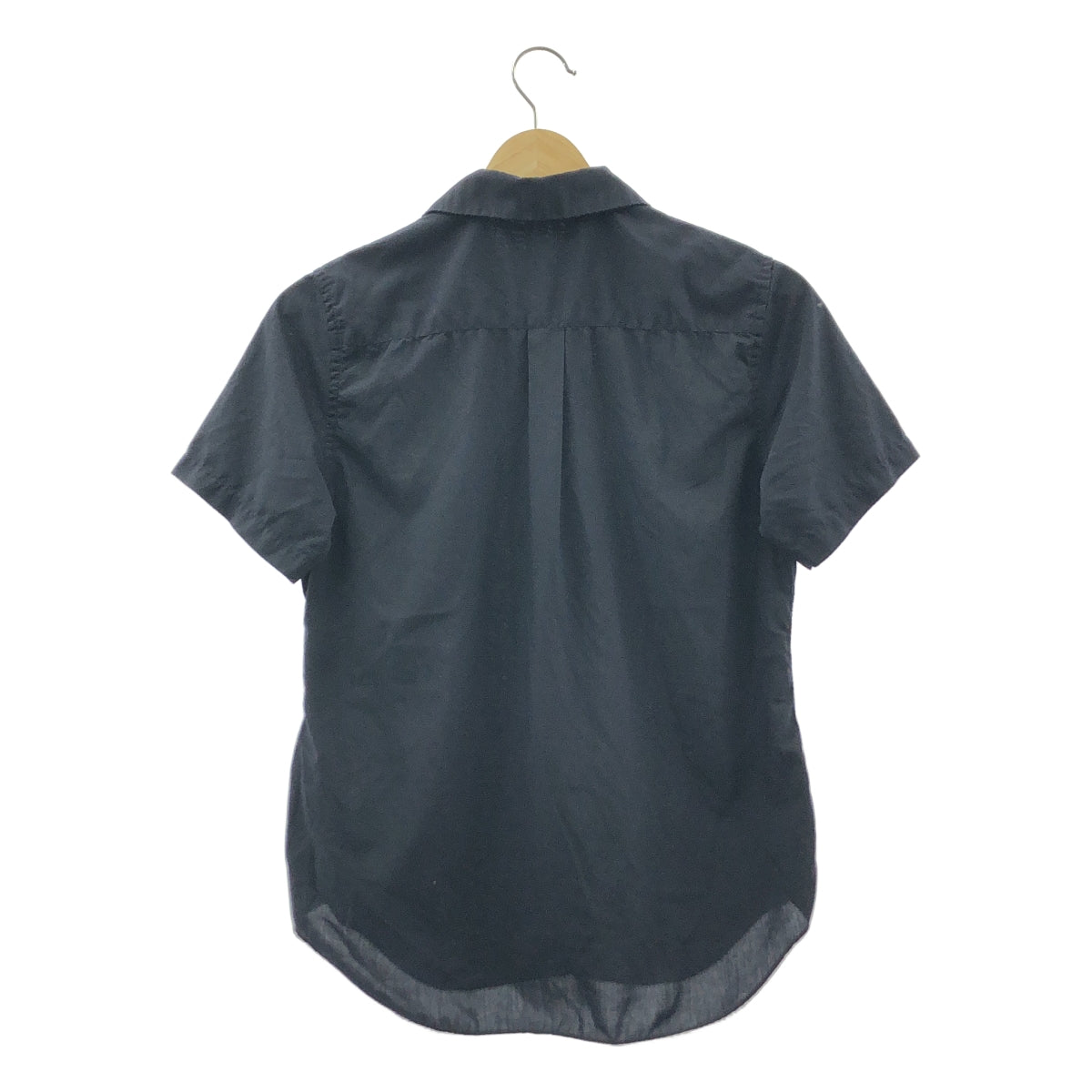 COMME des GARCONS | AD2019 | 圓領聚酯襯衫，短袖 | XS 碼 | 海軍藍 | 女款