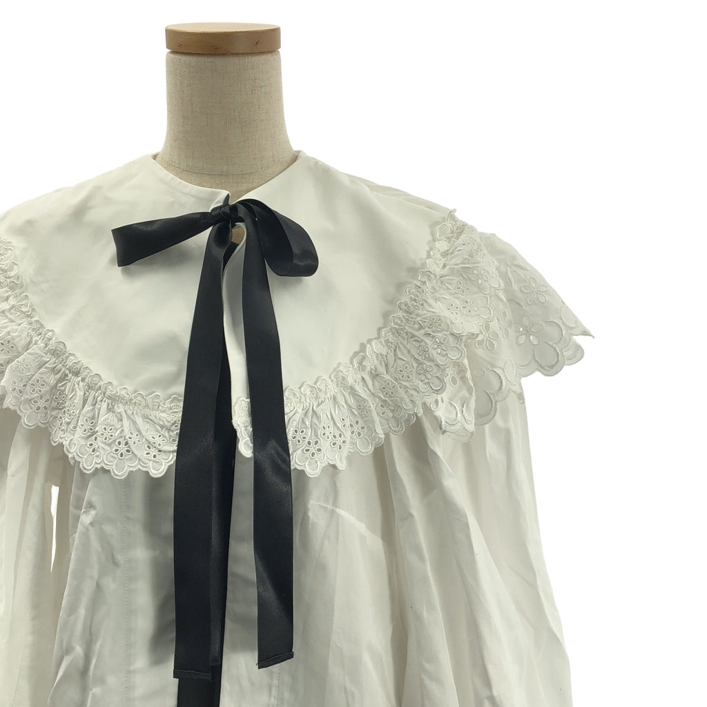 Simone Rocha / 시모네로샤 | 레이스 와이드 컬러 롱 원피스 | UK6 |